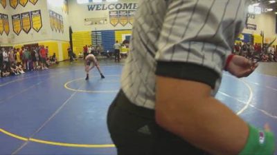 106 lbs Champ. Round 2 - Jett Johnson, Cocoa Beach WC vs Channing Vogel, Lincoln High School