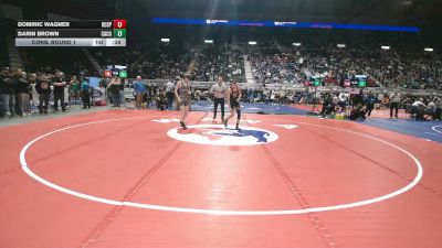 4A-120 lbs Cons. Round 1 - Dominic Wagner, Rock Springs vs Darin Brown, Campbell County