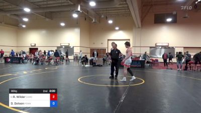 80 kg Rnd Of 16 - Ryder Wilder, Camden County High School Wrestling vs Dominic Dotson, Poway High School Wrestling