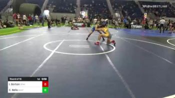 132 lbs Round Of 16 - Isaias Borbon, Dominate WC vs Carlos Bello, Mustangs WC