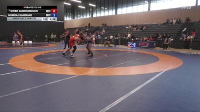 86kg 2nd Place Match - Owen Gudmundson, Burnaby Mountain Wrestling Club vs Humraj Sandhar, Guru Gobind Singh Wrestling Club