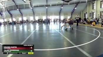 174 lbs Cons. Round 2 - Caleb Zimmerman, Mount Union vs Holden Martin, Unattached