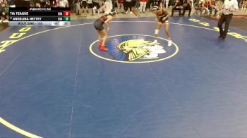 105 lbs Quarterfinal - Angelina Nettey, Unattached vs Tia Teague, Unattached