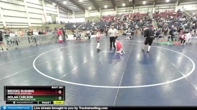 95 lbs Round 3 - Nolan Carlson, Champions Wrestling Club vs Brooks Rushing, Green River Grapplers