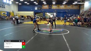 126 lbs Round Of 64 - James Marvel, Wellington Wrestling vs Rafael Diniz, Cypress Bay