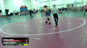 190 lbs Round 2 (16 Team) - Garrett Hansen, Nebraska Smash (Dev A) vs Vinson Haines, S.E.O. Wrestling Club- Team Red