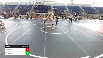 172 lbs Quarterfinal - Davis Tao, Raise WC vs Mathius Ortega, The Lions Den Wrestling