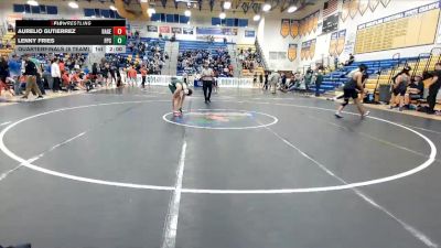 132 lbs Quarterfinals (8 Team) - Lenny Fries, Flagler Palm Coast vs Aurelio Gutierrez, Hagerty