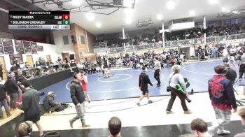 132 lbs Cons. Round 6 - Solomon Crowley, Lake City High School vs Riley Mazza, Kalama