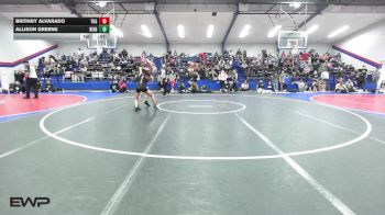 89 lbs Consolation - Brithny Alvarado, Tulsa Union Girls vs Allison Greene, Bixby JH Girls