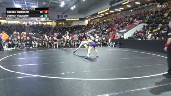 120 lbs Finals (1st & 3rd) - Braden Anderson, Hinton vs Conner Helgeson, Lake Mills