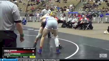 AA 160 lbs 3rd Place Match - Lucas Szymborski, Cleveland vs Drew Dodson, Ravenwood