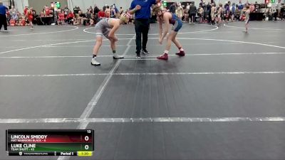 115 lbs Round 2 (4 Team) - Luke Cline, Team Shutt vs Lincoln Smiddy, Mat Warriors Black