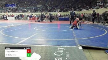 92 lbs Consi Of 16 #1 - Emmit Fourkiller, Tahlequah Middle School vs Bentley Hodge, Glenpool Warriors