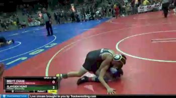 80 lbs Quarterfinal - Brett Chase, Bridge Creek Youth Wrestling vs Slayden Hunt, Prodigy Wrestling