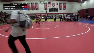 110 lbs Quarterfinal - Ashley Orozco, Victor Valley College vs Mikayla Weller, Bakersfield College