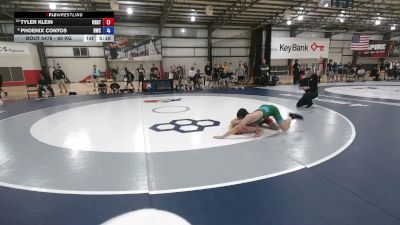 60 kg Cons. Sub-semis - Tyler Klein, Unattached vs Phoenix Contos, Dragon Wrestling Club