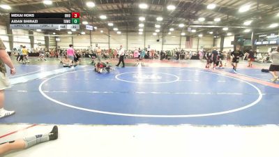 95 lbs Round Of 16 - Mekai Hons, Ohio United - MS vs Aidan Shirazi, TDWC Maniacs Grey - MS
