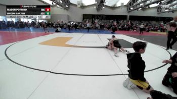 78-M lbs Consi Of 16 #1 - Mason Porrino, Fightin Irish Wrestling Club vs Brody Baxter, All I See Is Gold Academy