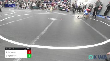 58 lbs Consolation - Rose Reyna, Carl Albert vs Colt Ogden, Choctaw Ironman Youth Wrestling