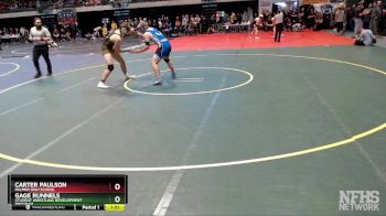 189 lbs Quarterfinal - Carter Paulson, Palmer High School vs Gage Runnels, Student Wrestling Development Program