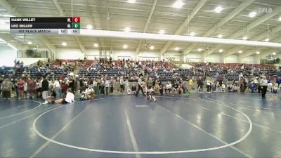 43 lbs 1st Place Match - Leo Miller, Payson Lion Wrestling Club vs Hank Willet, Wasatch Wrestling Club