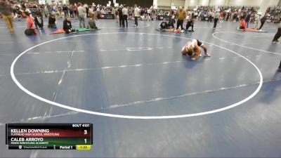 120 lbs Champ. Round 1 - Caleb Arroyo, Moen Wrestling Academy vs Kellen Downing, Flathead High School Wrestling