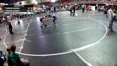62 lbs Semifinal - Graham Hansen, Syracuse Mat Club vs Damani Sanders, Sherman Challengers