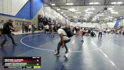 120 lbs Semifinal - Drayger Cloward, Uintah Jr High Wrestling vs Joseph Baumgartner, Sanderson Wrestling Academy