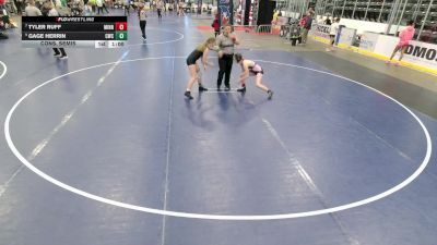 16U GIRLS HARD LUCK - 98.2-105 Champ. Round 1 - Karsyn Merritt, Black Diamonds vs Victoria Maldonado, Missouri