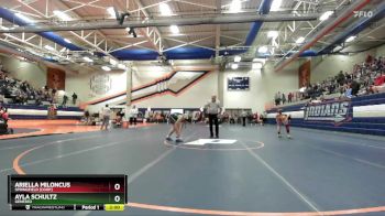 130 lbs Quarterfinal - Ariella Miloncus, Springfield [Coop] vs Ayla Schultz, Geneseo