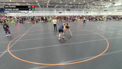 155 lbs Quarterfinal - Kaili Manuel, Unattached vs Victoria Jacobs, Wrestling University