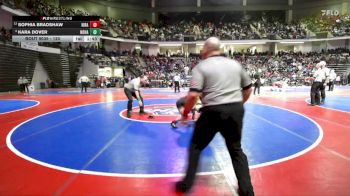 120 lbs Champ. Round 1 - Kara Dover, North Hall vs Sophia Bradshaw, Hiram