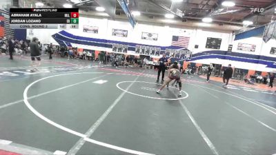 120 lbs Cons. Round 3 - Abraham Ayala, Hillcrest vs Jordan Lozano, Eleanor Roosevelt