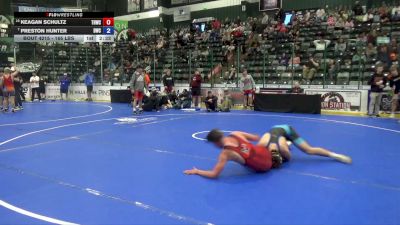 165 lbs Cons. Sub-quarters - Keagan Schultz, THWC vs Preston Hunter, Dubuque Wrestling Club