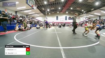 52 lbs Semifinal - Cutter Bledsoe, Woodland Wrestling Club vs Messiah Hausler, R.A.W.