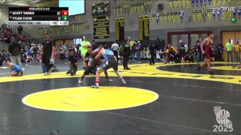 128 lbs Champ. Round 2 - Scott Tinnes, Dethrone vs Tyler Cook, Sierra Sabers