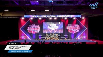 Zero Gravity Athletics - Blackout [2025 L3 Senior - D2 - Small - B Day 2] 2025 NCA All-Star National Championship