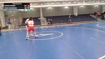 285 lbs 2nd Place Match - Carter Spreer, Silver Lake High School vs Jaden Rodriguez, HAWK
