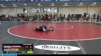 133 lbs Cons. Round 4 - Rashad Stratton, Delaware Valley University vs Hunter E Thompson, Thiel College