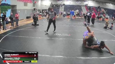 138/140/150 Round 3 - Breanna Corley, KC Elite Training Center vs Ayden Surratt, Mat Militia