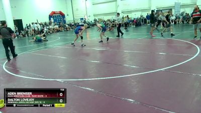 113 lbs Round 6 (16 Team) - Dalton Lovejoy, Nebraska Green Machine (Dev B) vs Aden Breniser, S.E.O. Wrestling Club- Team White