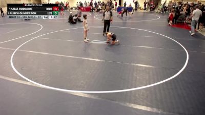 10U GIRLS - 67 lbs Quarters - Alexys Wendt, Minnesota vs Alivia Emms, Simley Wrestling Club