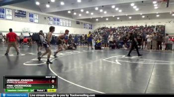 160 lbs Semifinal - Finn Underwood, Neutral Grounds vs Jeremiah Johnson, Academy Of Wrestling