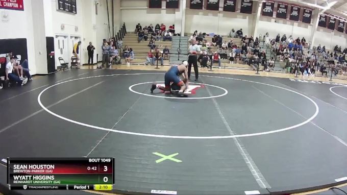 165 lbs Quarterfinal - Sean Houston, Brewton-Parker (GA) vs Wyatt ...