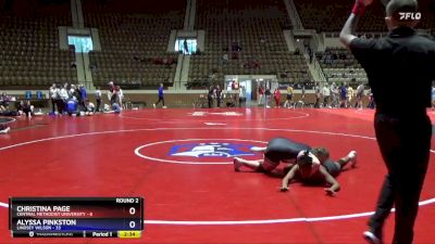 207 lbs Round 2 (3 Team) - Christina Page, Central Methodist University vs Alyssa Pinkston, Lindsey Wilson