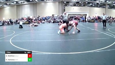 175 lbs Consi Of 64 #2 - Duncan McMilon, Walden Grove vs Kade Hamana, Grapplers HI