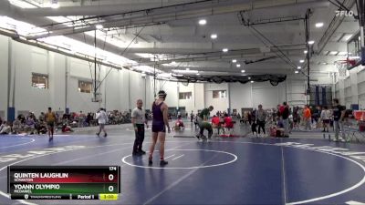 174 lbs Cons. Round 3 - Quinten Laughlin, Scranton vs Yoann Olympio, McDaniel