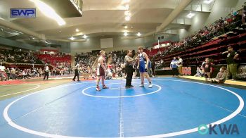 160 lbs Quarterfinal - Wyatt Anderson, Vinita Kids Wrestling vs Turner McElhany, Owasso Takedown Club