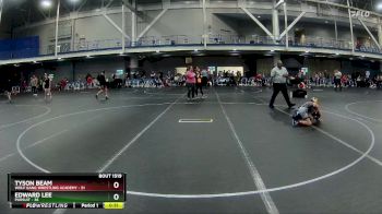 64-68 lbs Round 3 - Tyson Beam, Wolf Gang Wrestling Academy vs Edward Lee, Pursuit